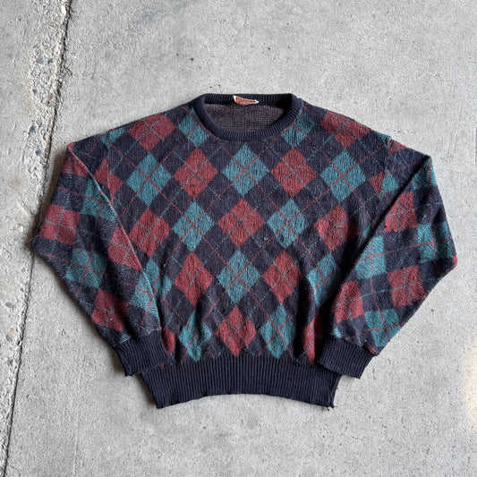 70s Argyle Knit Pullover sweater